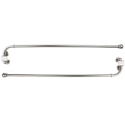 Urbanest Swing Arm Drapery Curtain Rod, 0.5" Dia, 24" to 38"