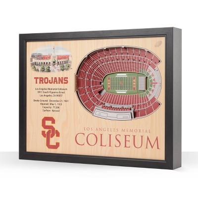 NCAA USC Trojans 25-Layer StadiumViews 3D Wall Art