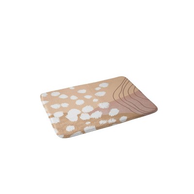 Aleeya Jones Modern Abstract Nudes Memory Foam Bath Rug Beige - Deny Designs