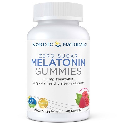 Nordic Naturals Zero Sugar Melatonin Vegan Gummies - 60ct