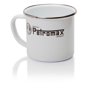 Petromax Steel and Enamel Mug, Lightweight Heat Resistant Traditional Hot or Cold Drinking Cup for Home or Camping