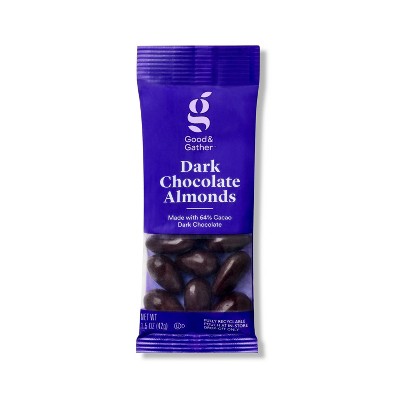 Dark Chocolate Covered Almonds - 1.5oz - Good & Gather™