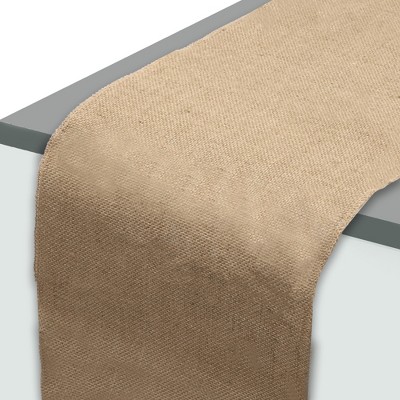 Unique Bargains Cheesecloth Table Runner 108.27"L x 11.81"W Yellow 1 Pc