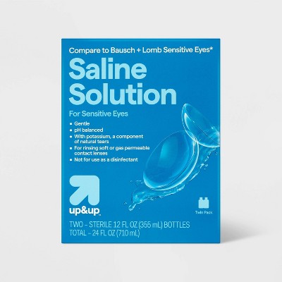 Saline Solution for Sensitive Eyes - 24 fl oz - up&up™