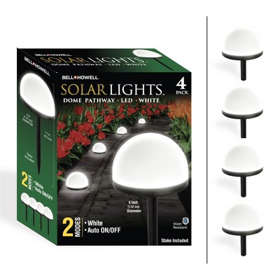 Bell + Howell Solar Powered Dome Lights with Auto On/Off