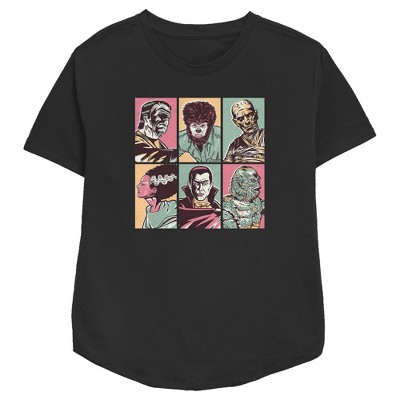 Women's Universal Monsters Retro Portraits T-Shirt