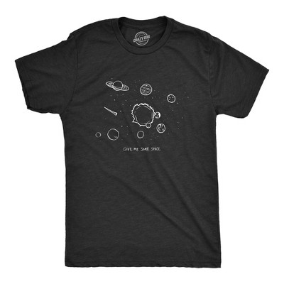 Give Me Some Space Funny Planet Outerspace Science Teacher Astronaut T shirt - Crazy Dog Men's T Shirt For Science Nerds