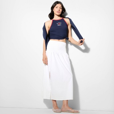 Women's Smocked Waist Maxi Skirt - Wild Fable™