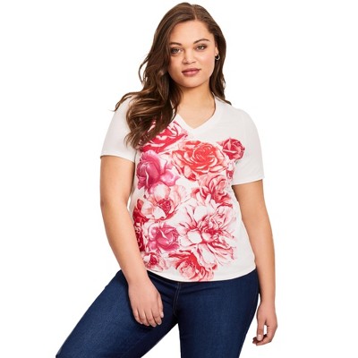 Avenue V-Neck Short Sleeve Graphic Tee