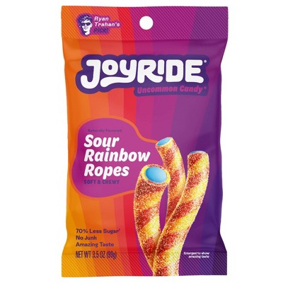 JOYRIDE Candy Sour Rainbow Gummy Ropes - 3.5oz