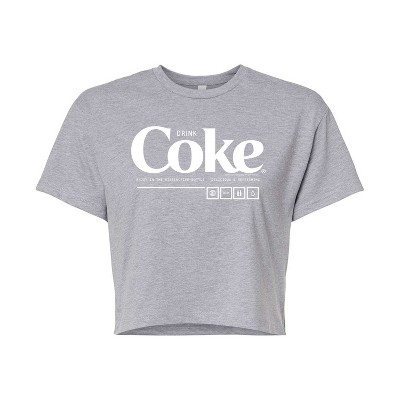 Women's - Coca-Cola - Drink Coke Enjoy Cropped Graphic T-Shirt