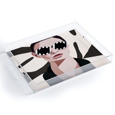 Nadja The Face of Fashion 7 Acrylic Tray - Deny Designs