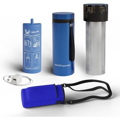 4ALLFAMILY Voyager Large & X-Large Auto Shut Off Insulin Cooler, Blue or Red, TSA Approved Biogel & USB Fridge Temp 36-46°F