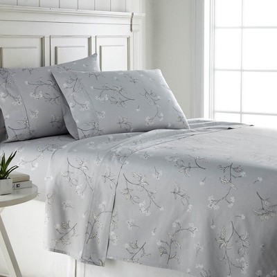 Southshore Fine Living Myosotis Scorpiodes 100% Cotton 300 TC 22-inch Extra-Deep Pocket Sheet Set