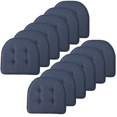 Solid Color U Shaped Memory Foam 17" x 16" Chair Cushions by Sweet Home Collection®