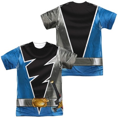Men's Power Rangers Dino Fury Blue Ranger Short Sleeve Costume T-Shirt