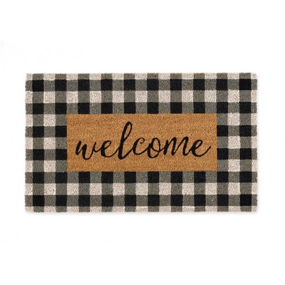 Design Imports  Checkers Welcome Doormat