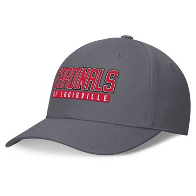 NCAA Louisville Cardinals Cotton Twill Snapback Hat: Adjustable Gray Twill Cap