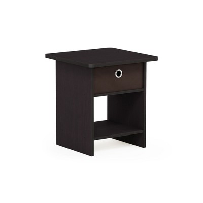 HOMLUX Modern End Table Nightstand with Storage Drawer & Display Shelf Beside Bedroom