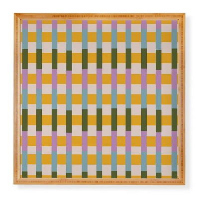 Deny Designs Thirty One Illustrations Mod Neo Geo Bamboo Framed Wall Art