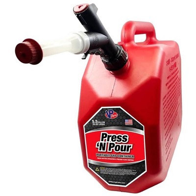 VP Racing 3839 Press 'N Pour Portable Gas Can, 5.5 Gallon