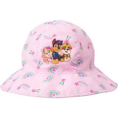 Paw Patrol Girls Sun Hat, Paw Patrol Kids Bucket Hat, (Ages 2-4)