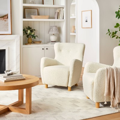 Kessler Wingback Accent Chair Velvet - Threshold™ designed with Studio McGee