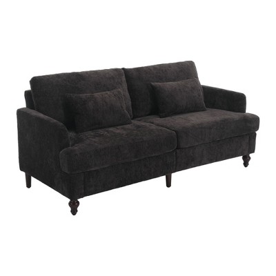 NicBex Modern Loveseat Sofa Upholstered Love Seat Couches with Wood Legs 2-Seat Comfy Sofa with Soft Cushion for Bedroom,Living Room