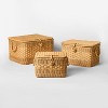 Lidded Rattan Basket - Threshold™ designed with Studio McGee - 4 of 4
