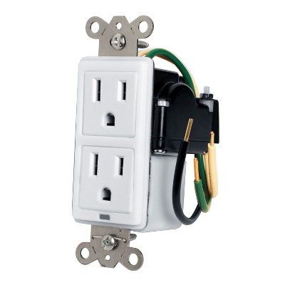 Panamax® Max-In-Wall™ 15-Amp Duplex Receptacle Outlet with 1,350 Joules of Surge Protection, MIW-SURGE-1G in White