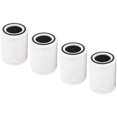 Nispira 3-in-1 Core 400S HEPA Activated Carbon Filter Replacement For Air Purifier | Compatible with LEVOIT Core 400S-RF. 4 Packs