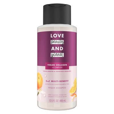 Love Beauty and Planet Vegan Keratin & Sun-Kissed Mandarin Sulfate Free Shampoo - 13.5 fl oz