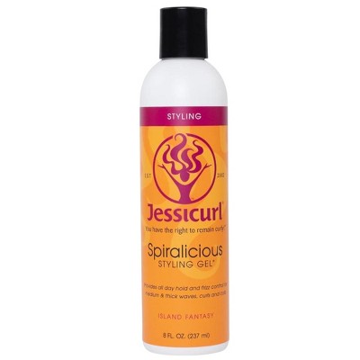 Jessicurl Styling Spiralicious Styling Gel - Island Fantasy - Curl Defining, Frizz Control for All Hair Types - (8oz)