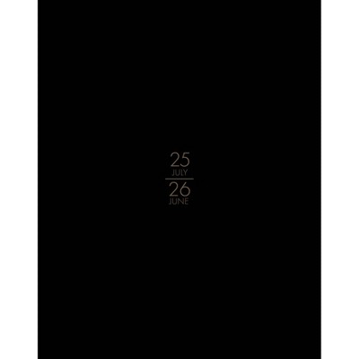 Willow Creek Press Black Academic July 2025 - June 2026 7.5"x9.5" Booklet Monthly Planner