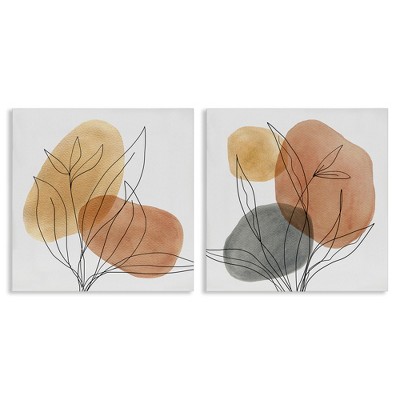 Stupell Industries Simple Neutral Southwestern Botanicals Canvas Wall Art