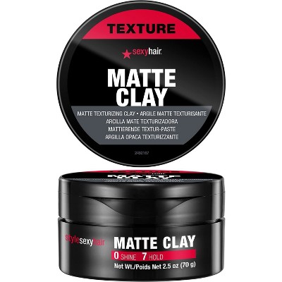 Sexy Hair Texture MATTE CLAY Texturizing Hair Clay (2.5 oz) Separates, Defines and Molds | Helps Tame Unruly Ends