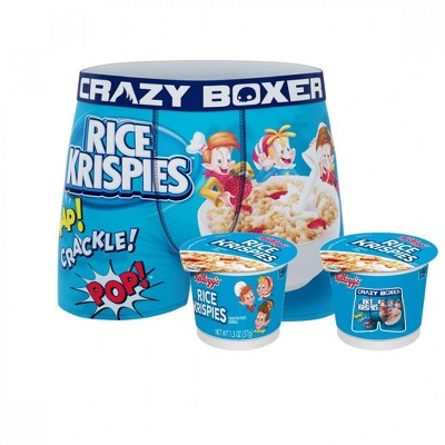 Mens Crazy Boxers Rice Krispies Boxer Briefs in Cereal Cup