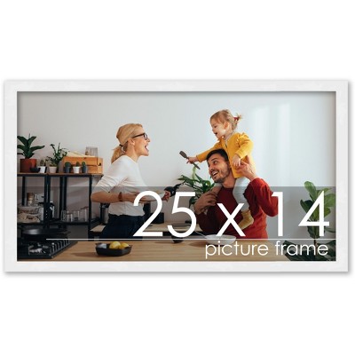 PosterPalooza | 25x14 Wood Frame with UV Acrylic, 6 Finishes: Black, White, Bronze, Silver, Wood, Mahogany