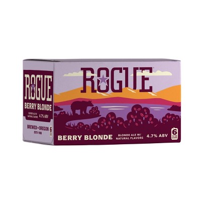 Rogue Ales & Spirits Berry Blonde Beer - 6pk/12 fl oz Cans