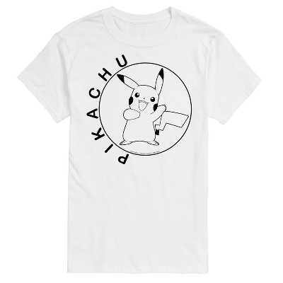 Men's - Pokémon - Pikachu Circle Short Sleeve Graphic T-Shirt