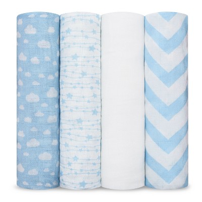 Muslin Swaddle Blankets Neutral Receiving Blanket for Boys and Girls by Comfy Cubs