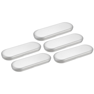 Unique Bargains Metal Tinplate Portable Storage Tin Box Containers 5 Pcs