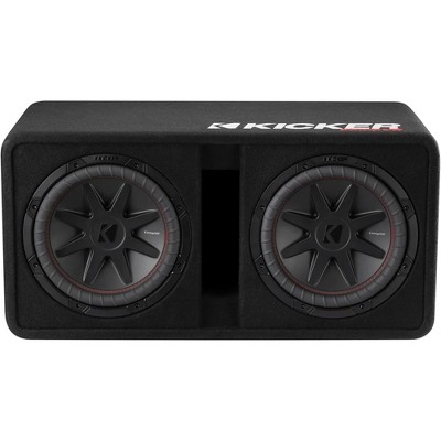 Kicker 52DCVR122 CompVR 12" dual subwoofers in vented box, 2-ohm