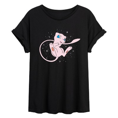 Women's - Pokémon - Starry Mew Oversized Graphic T-Shirt