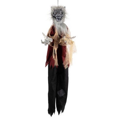 Northlight Animated Motion Activated Werewolf Halloween Decoration - 4'