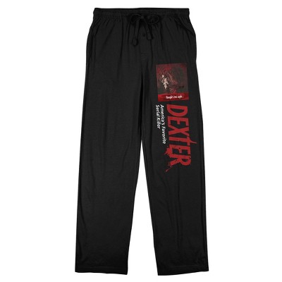 Dexter America's Favorite Serial Killer Tonight's the Night Men's Black Sleep Pants