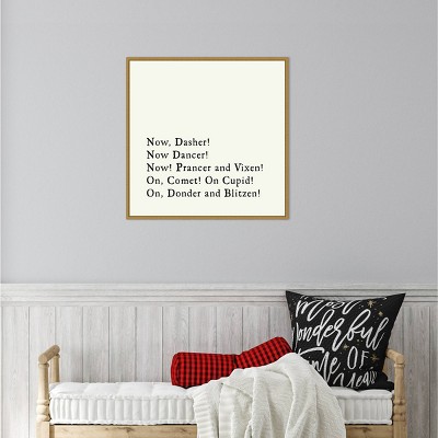 22" x 22" Dash Away All Framed Wall Canvas - Amanti Art: Modern Style