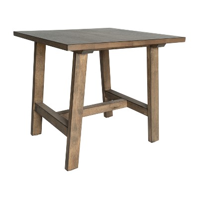 Emma and Oliver Solid Wood Farmhouse Trestle End Table