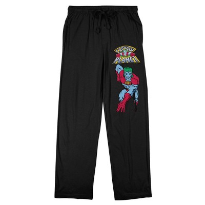 Captain Planet Men's Black Sleep Pants