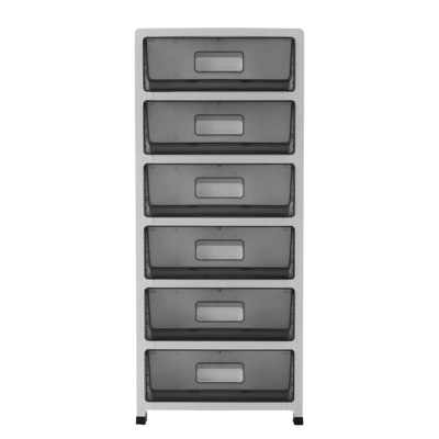 YIYIBYUS 6-Drawer Desktop Organizer with Open Tray Top, for Office, School